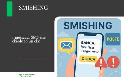 I messaggi SMS che chiedono un clic: “smishing”