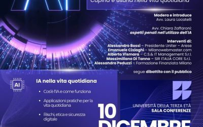 Evento pubblico: Intelligenza Artificiale, capirla e usarle nel quotidiano!